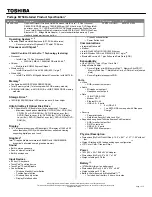 Toshiba M750-S7242 Specifications preview