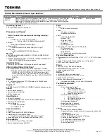 Preview for 1 page of Toshiba M9-S5514X Specifications