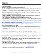 Preview for 5 page of Toshiba M9-S5514X Specifications