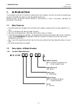 Предварительный просмотр 4 страницы Toshiba MA-600 Programming Manual
