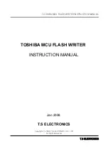 Preview for 1 page of Toshiba MCU FLASH WRITER Instruction Manual