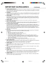 Предварительный просмотр 4 страницы Toshiba MD 14FN1 Owner'S Manual