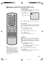 Предварительный просмотр 31 страницы Toshiba MD 14FN1 Owner'S Manual