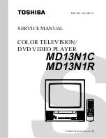 Preview for 1 page of Toshiba MD13N1/R Service Manual