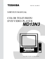 Preview for 1 page of Toshiba MD13N3 Service Manual