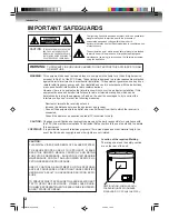 Предварительный просмотр 2 страницы Toshiba MD13P1 Owner'S Manual