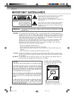 Предварительный просмотр 2 страницы Toshiba MD13P3 Owner'S Manual