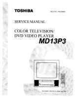 Toshiba MD13P3 Service Manual предпросмотр