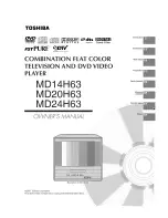 Toshiba MD14H63 Owner'S Manual preview