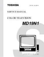 Предварительный просмотр 1 страницы Toshiba MD19N1 Service Manual