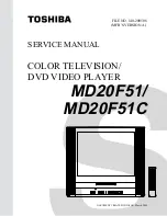 Toshiba MD20F51 Service Manual preview