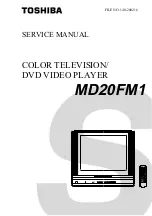 Preview for 1 page of Toshiba MD20FM1 Service Manual