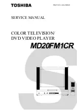 Preview for 1 page of Toshiba MD20FM1CR Service Manual