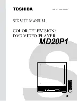 Preview for 1 page of Toshiba MD20P1 Service Manual