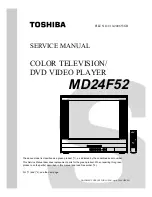 Preview for 1 page of Toshiba MD24F52 Service Manual