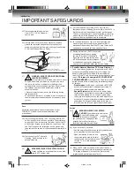 Предварительный просмотр 4 страницы Toshiba MD26H82 Owner'S Manual