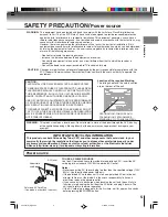 Предварительный просмотр 5 страницы Toshiba MD26H82 Owner'S Manual