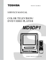 Preview for 1 page of Toshiba MD9DP1 - 9" CRT TV Service Manual