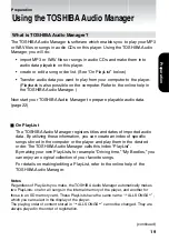 Preview for 19 page of Toshiba MEA110 Owner'S Manual