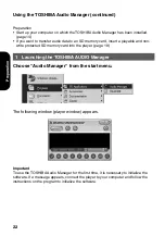 Preview for 22 page of Toshiba MEA110 Owner'S Manual