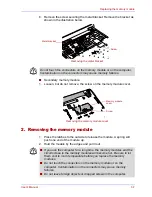 Preview for 15 page of Toshiba Memory Module Replacement Manual