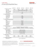 Предварительный просмотр 2 страницы Toshiba MK1661GSYN Specifications