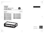 Предварительный просмотр 1 страницы Toshiba MMD-AP00244BH2UL Installation Manual