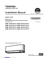 Предварительный просмотр 1 страницы Toshiba MMK-AP0057HP-E Installation Manual