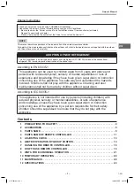 Preview for 3 page of Toshiba MML-AP0074NH-E Owner'S Manual