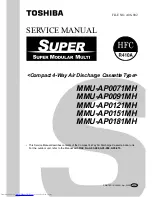 Предварительный просмотр 1 страницы Toshiba MMU-AP0071MH Service Manual