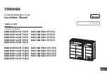 Toshiba MMY-MUP0801HT8JP-E Installation Manual предпросмотр