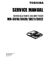 Предварительный просмотр 1 страницы Toshiba MR-3018 Service Manual