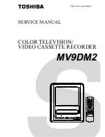 Preview for 1 page of Toshiba MV 9DM2 Service Manual