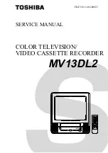 Toshiba MV13DL2 Service Manual preview