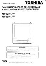 Toshiba MV13K1 Owner'S Manual preview