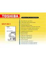 Toshiba MV13K1 Service Manual предпросмотр