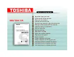 Toshiba MV13K1R Service Manual предпросмотр