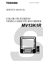 Предварительный просмотр 2 страницы Toshiba MV13K1R Service Manual