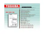 Предварительный просмотр 1 страницы Toshiba MV13K1W Service Manual