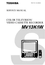 Предварительный просмотр 2 страницы Toshiba MV13K1W Service Manual