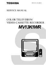 Preview for 1 page of Toshiba MV13K1WR Service Manual