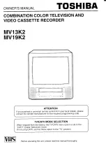 Toshiba MV13K2 Owner'S Manual preview