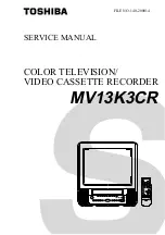 Toshiba MV13K3CR Service Manual preview