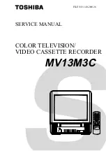 Предварительный просмотр 1 страницы Toshiba MV13M3C Service Manual