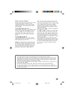 Предварительный просмотр 23 страницы Toshiba MV13P2 Owner'S Manual