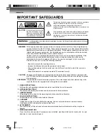 Предварительный просмотр 2 страницы Toshiba MV13Q41 Owner'S Manual