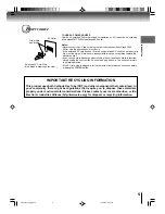 Предварительный просмотр 5 страницы Toshiba MV13Q41 Owner'S Manual