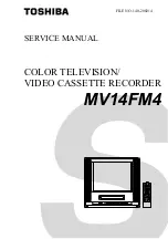 Toshiba MV14FM4 Service Manual предпросмотр