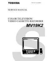 Preview for 2 page of Toshiba MV19K1 Service Manual