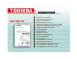 Preview for 1 page of Toshiba MV19K1R Service Manual